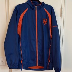 Reebok New York Mets Windbreaker with Athletic Cut Size Large